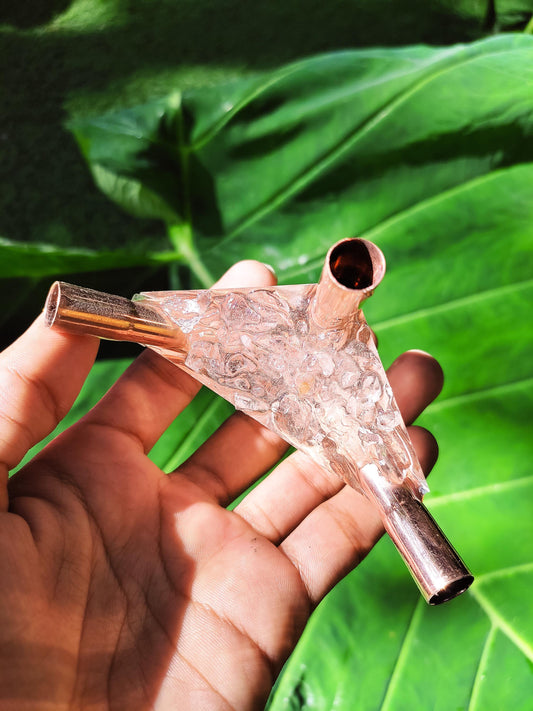 10 MM Giza Copper Orgonite Meditation Pyramid Connector kit (Without Main Pipe)