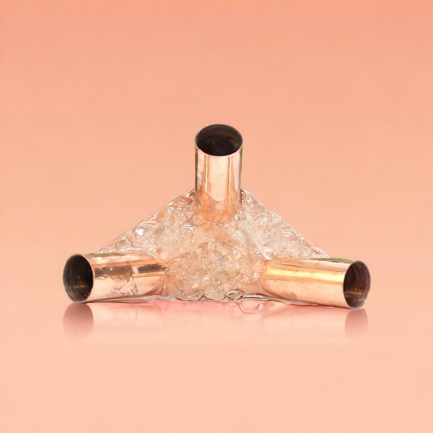 16 MM Giza Copper Orgonite Meditation Pyramid Connector kit (Without Main Pipe)