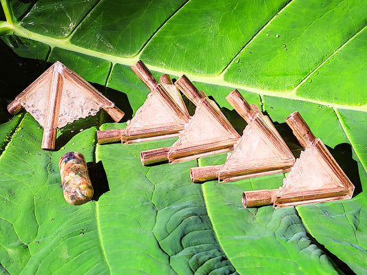 10 MM Giza Copper Orgonite Meditation Pyramid Connector kit (Without Main Pipe)