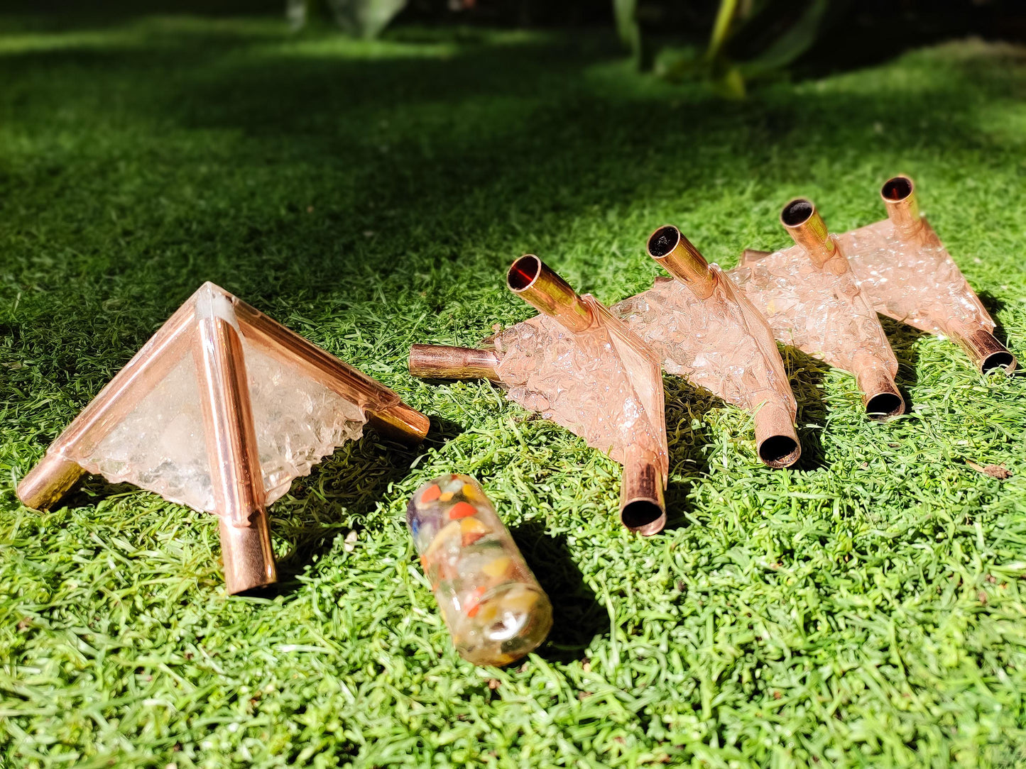 10 MM Giza Copper Orgonite Meditation Pyramid Connector kit (Without Main Pipe)
