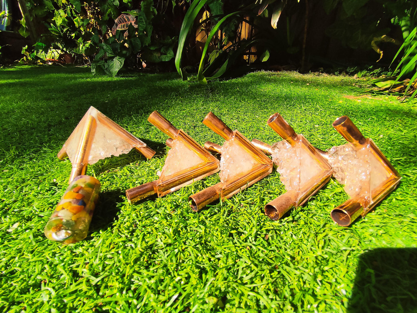 10 MM Giza Copper Orgonite Meditation Pyramid Connector kit (Without Main Pipe)