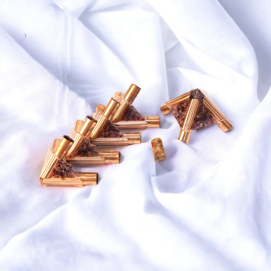 28 MM Giza Copper Orgonite Meditation Pyramid Connector kit (Without Main Pipe)