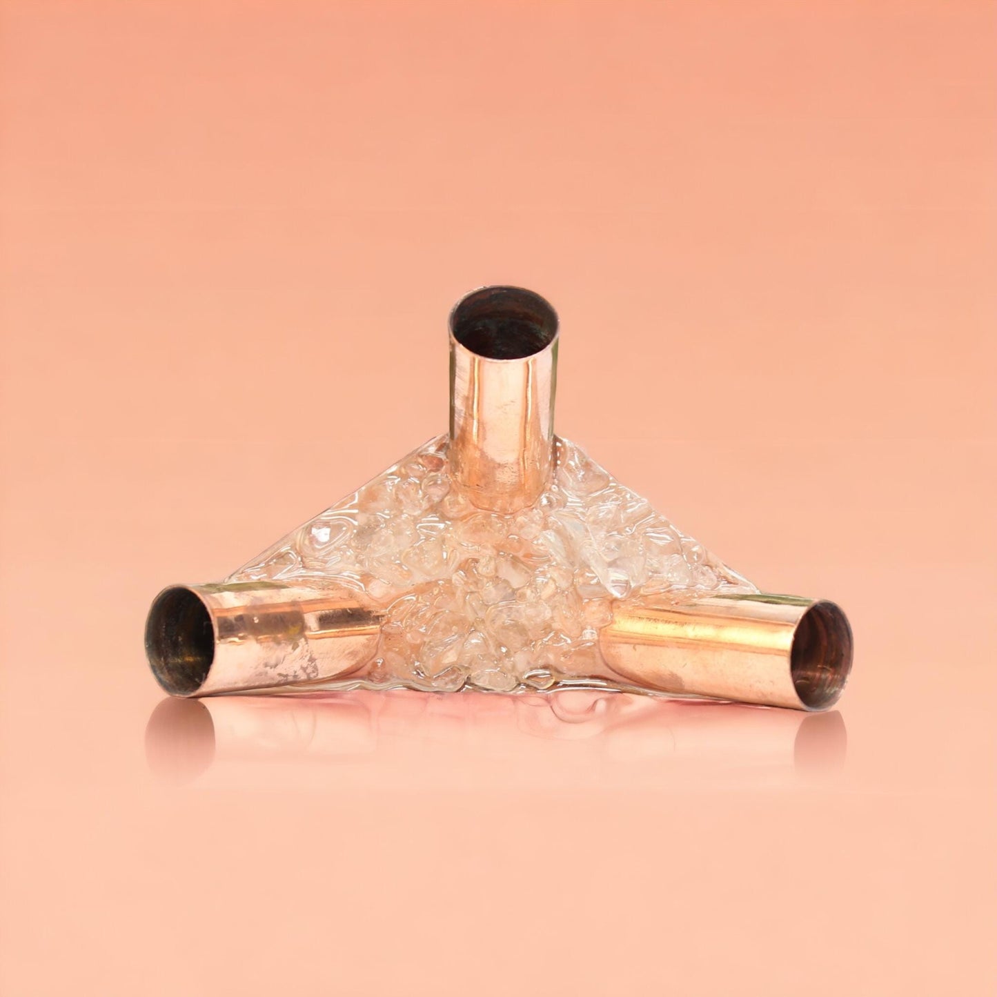 M Type 1/2 Inch Giza Copper Orgonite Meditation Pyramid Connector kit (Without Main Pipe)