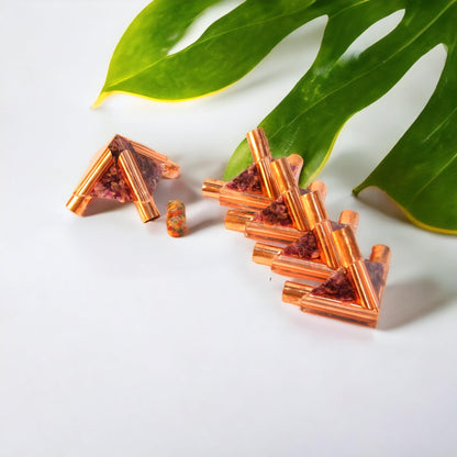 16 MM Giza Copper Orgonite Meditation Pyramid Connector kit (Without Main Pipe)